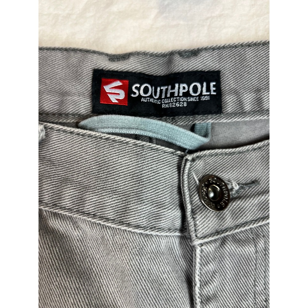 Southpole Authentic Collection Mens‎ Grey Straight Leg Denim Jeans 36/32 RN82628
